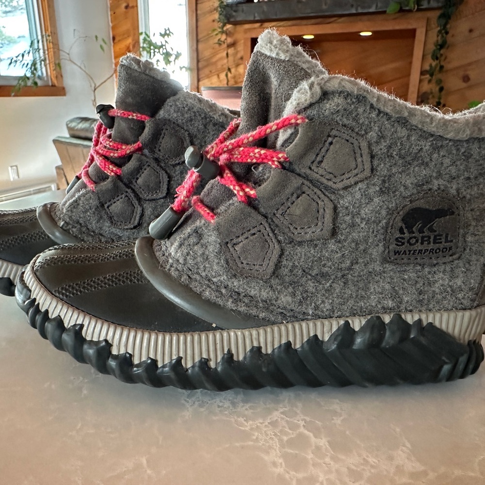 Sorel Kids Charcoal Snow Boots